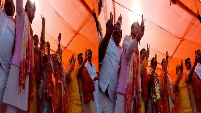 विनय बिहारी, मंत्री रेणु देवी व नारायण साह ने किया नॉमिनेशन, कई बड़े नेता रहे मौजूद