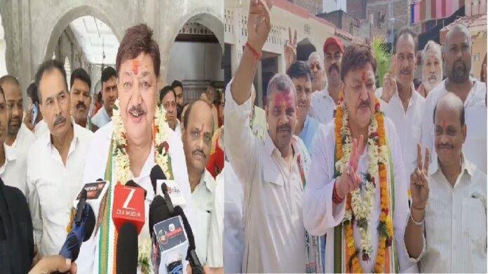 बाबा बूढ़ानाथ दरबार पहुंचे भागलपुर कांग्रेस विधायक अजीत शर्मा, आज भरेंगे पर्चा