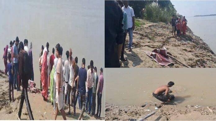 गंगा नदी में हाथ पैर बंधा हुआ युवक का शव मिलने से मची सनसनी, सूचना पर पहुंची पुलिस जांच में जुटी