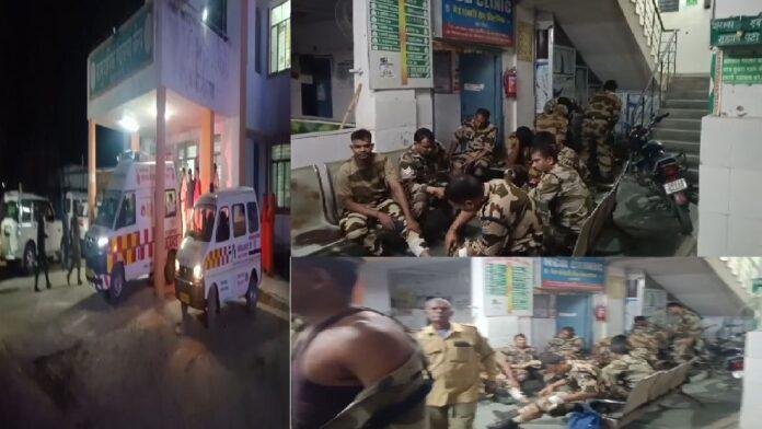 सीआईएसएफ जवानों से भरी बस व ट्रक में टक्कर, 2 दर्जन से ज्यादा जवान घायल, बस बुरी तरह क्षतिग्रस्त