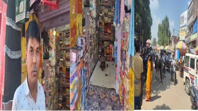 दुकान के आगे ठेला लगाने को लेकर हुए विवाद में चली ईंट, सूचना पर पहुंची पुलिस