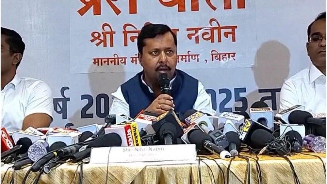 पथ निर्माण मंत्री नितिन नवीन ने जारी किया विभाग का रिपोर्ट कार्ड, बोले – ‘अब 6 घंटे की दूरी 3 घंटे में हो रही पूरी