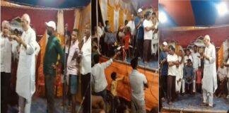 मधेपुरा में काली पूजा में पूर्व मंत्री और राजद प्रत्याशी का युवकों ने किया विरोध, वीडियो हुआ वायरल