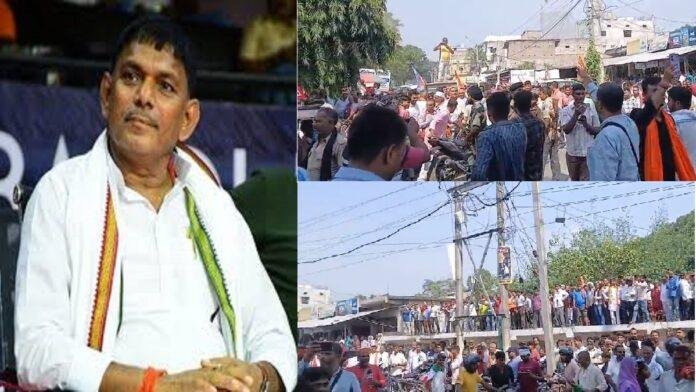 तेघरा नामांकन को पहुँचे जेडीयू - कांग्रेस समर्थकों मे भिड़ंत, मची अफरातफरी, पुलिस ने चटकाई लाठी