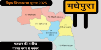 बिहार विधानसभा चुनाव 2025 में मधेपुरा की चार सीटों पर त्रिकोणीय मुकाबला की संभावना, टक्कर में जेडीयू, राजद और वीआईपी