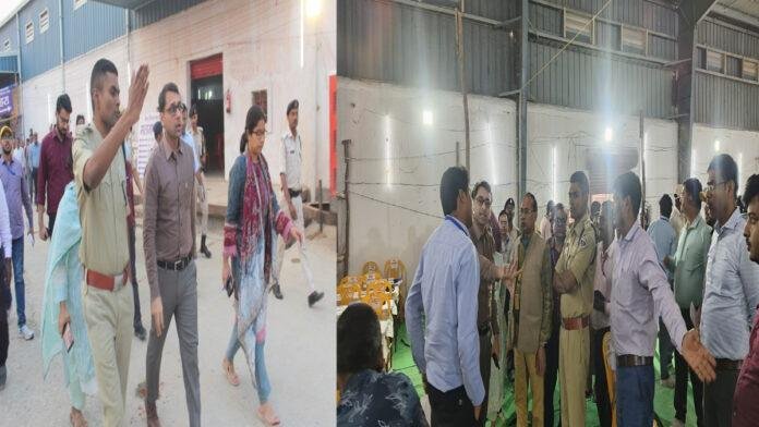 DM-SP ने बाजार समिति आरा स्थित वज्रगृह-सह-मतगणना केंद्र का किया निरीक्षण