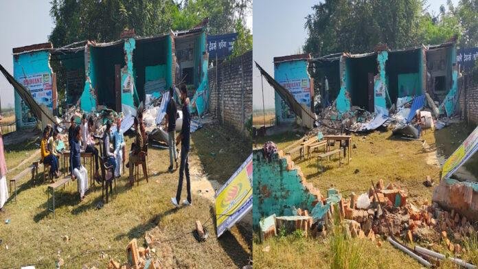 जमीन विवाद ने लिया खतरनाक रूप, IIT कॉलेज पर भू-माफिया ने चलाया बुलडोजर, फायरिंग में 2 बच्चे घायल