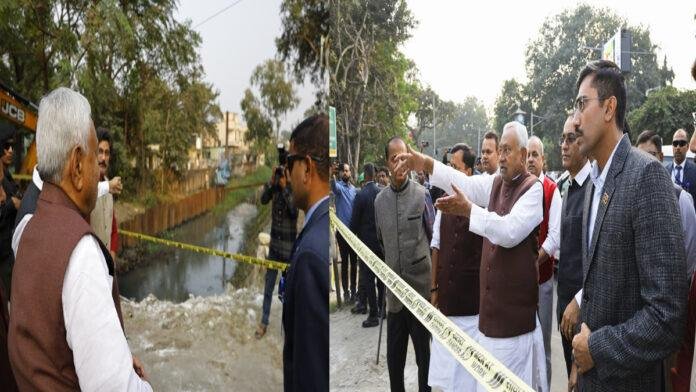 मुख्यमंत्री ने पटना शहरी क्षेत्र की विभिन्न योजनाओं का किया निरीक्षण, निर्माणाधीन कार्य को तेजी से पूर्ण करने का दिया निर्देश