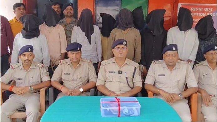 अवैध शराब तस्करी का भंडाफोड़: इंटर-स्टेट शराब माफिया पर बड़ी कार्रवाई, 9 गिरफ्तार, 17 लाख की शराब जब्त