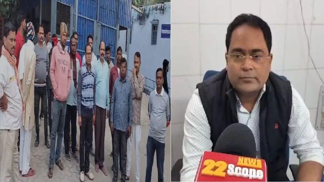 बाइक और पिकअप की टक्कर में मजदूर की मौत, परिजनों ने की मुआवजे की मांग