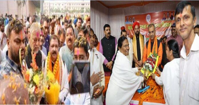 शपथ ग्रहण के बाद मंत्री चले गांव की ओर, किशनगंज में दिलीप जायसवाल और सीवान में मंगल पांण्डेय का हुआ भव्य स्वागत