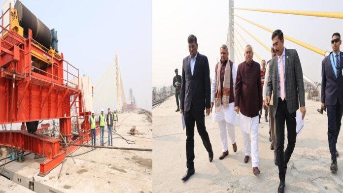 CM ने द्वितीय चरण के हाजीपुर-महनार पथ से चकसिकंदर तक के निर्माण कार्य का किया निरीक्षण, कहा- तेजी से पूर्ण हो काम