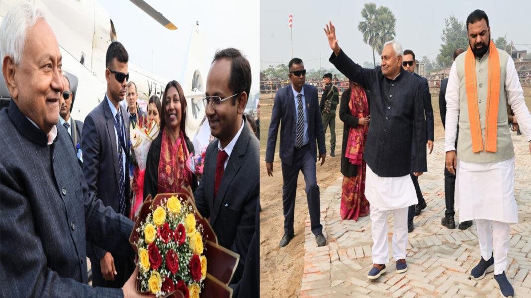 मुख्यमंत्री ने नवादा के फुलवरिया जलाशय अंतर्गत बहुग्रामीण जलापूर्ति योजना, मत्स्य पालन, निर्माणाधीन फ्लोटिंग सोलर प्लांट व रजौली में प्रस्तावित औद्योगिक क्षेत्र का किया निरीक्षण