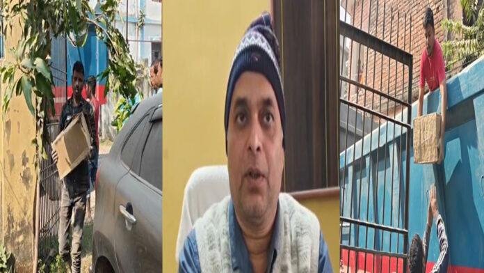 मद्य निषेध विभाग की टीम ने हाईवा ट्रक से भारी मात्रा में विदेशी शराब के साथ 2 तस्कर को किया गिरफ्तार