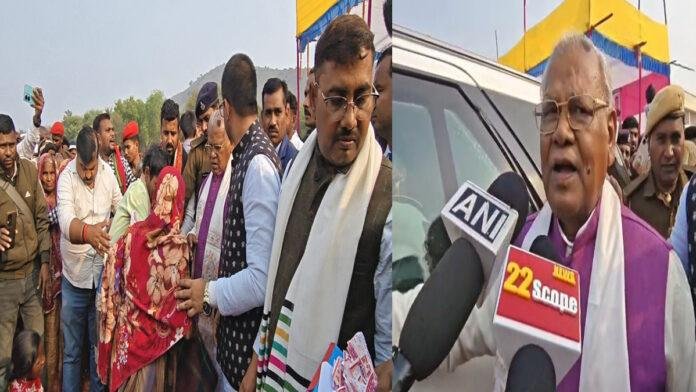 नीमचक बथानी में HAM पार्टी का भव्य कार्यकर्ता सम्मान समारोह, मांझी ने किया कंबल वितरण