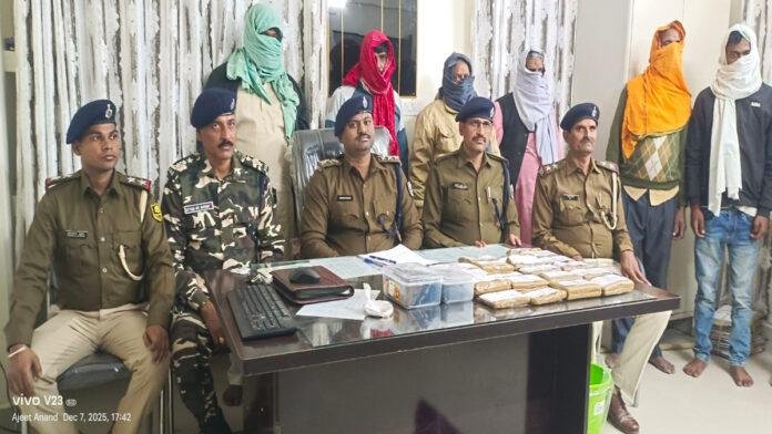 पुलिस ने अंतरराष्ट्रीय मादक पदार्थ तस्करी का किया भंडाफोड़, 6 तस्कर गिरफ्तार