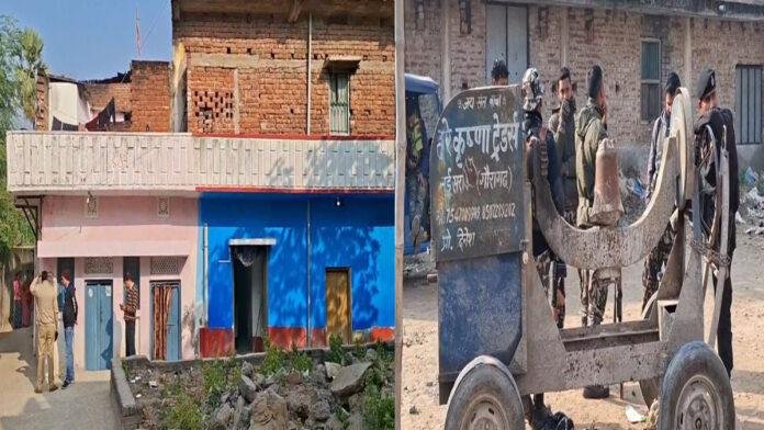 नालंदा में राजू और परवेज के घर पर पटना STF की रेड