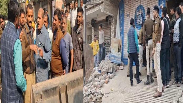 CO के नेतृत्व में गांधी नगर में चलाया गया 'अतिक्रमण हटाओ अभियान', सड़कों पर उतरे लोग