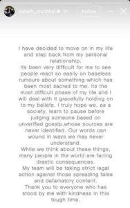 Palash Muchhal ने पोस्ट के माध्यम से ये कहा