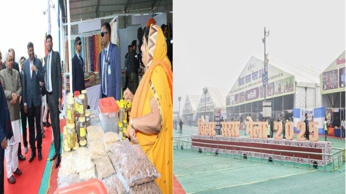 सरस मेला पहुँचे मुख्यमंत्री नीतीश कुमार, किसान चाची और जीविका दीदियों के स्टॉल पर पहुँचे