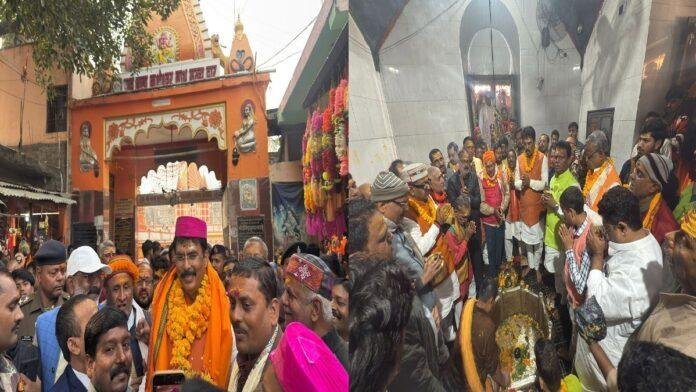 श्यामा माई मंदिर से कुशेश्वर स्थान पहुंचे बिहार भाजपा के प्रदेश अध्यक्ष संजय सरावगी, किया जलाभिषेक, प्रदेश के जन कल्याण के लिए की प्रार्थना, कल होगी ताजपोशी