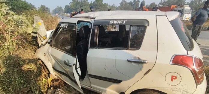 बरही में रफ्तार का कहर: कार डिवाइडर से टकराई, तीन की मौत, सात लोग घायल