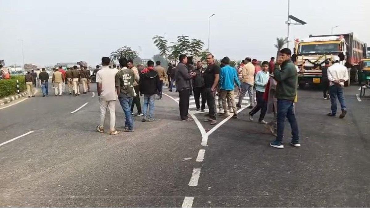 जलजमाव पीड़ित किसानों का भड़का गुस्सा, आक्रोशित किसानों ने औन्टा गोलम्बर किया जमा | 22Scope News vc 22Scope News