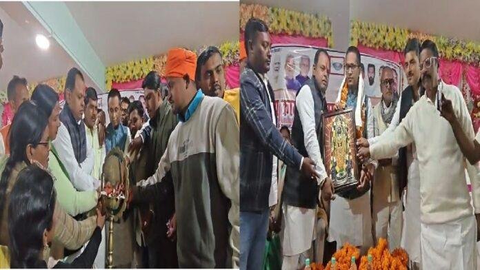 अभिनंदन समारोह में हम पार्टी के विधायक रोमित कुमार का हुआ भव्य स्वागत,विधायक बोले-अतरी विधानसभा का होगा व्यापक विकास