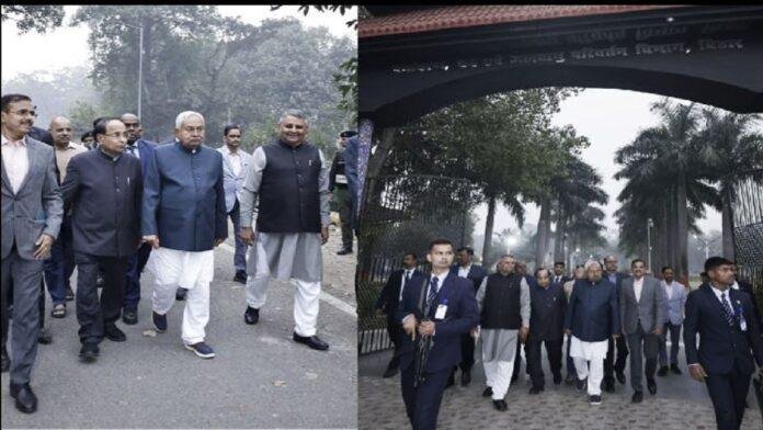 मुख्यमंत्री ने मुख्य सचिवालय परिसर स्थित राजधानी जलाशय में प्रवासी पक्षियों का किया अवलोकन