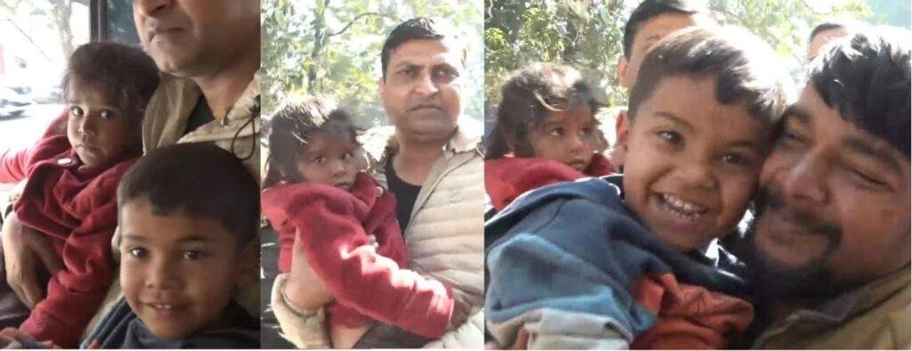 एसपी की गोद में दिखे अंश और अंशिका की तस्वीरें बनी Breaking News, 12 दिन बाद रामगढ़ से सकुशल  बरामद