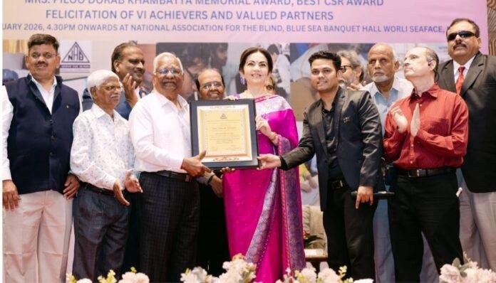 नीता अंबानी का Vision Care पर बड़ा कदम, NAB के लिए ₹5 करोड़ सहयोग से दृष्टि बाधितों को नई राह