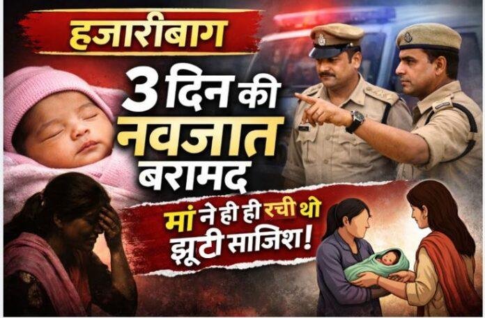 Hazaribagh Newborn Case Update: 3 दिन की बच्ची बरामद, अपहरण नहीं बल्कि मां की रची साजिश का खुलासा