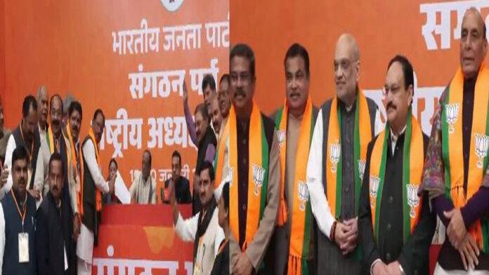 नितिन नवीन ने किया नामांकन, राजनाथ, शाह, नड्डा व गडकरी सहित कई बड़े नेता रहे मौजूद