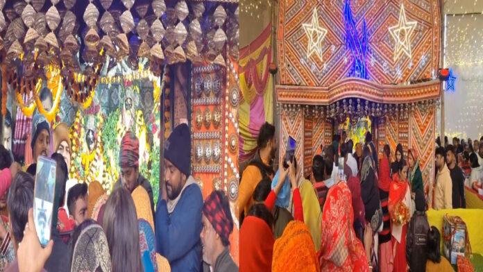 नूतन वर्ष-2026 पर आरण्य देवी मंदिर में उमड़ा आस्था का जनसैलाब