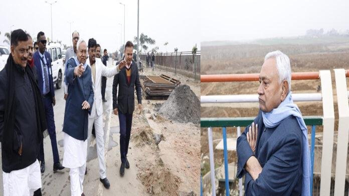 मुख्यमंत्री ने जेपी गंगापथ पर किए जा रहे सौंदर्यीकरण कार्य का किया निरीक्षण, अधिकारियों को दिए निर्देश