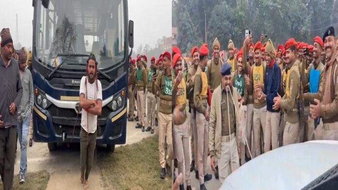 हौसले बुलंद हो तो कुछ भी संभव, पुलिसकर्मी दांतों से जिप्सी तो मो. जावेद बालों से खींचा बस
