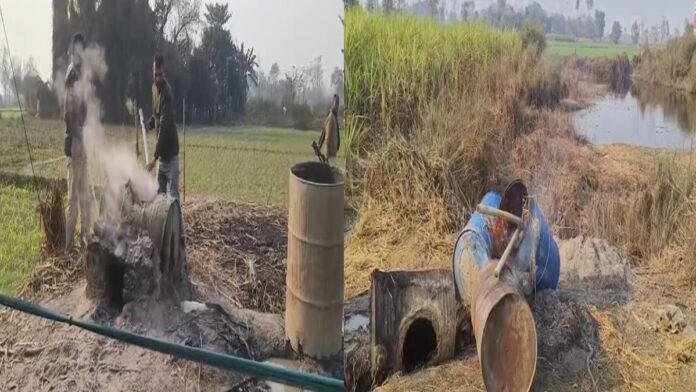 सुगौली में शराबबंदी को लेकर बड़ी कार्रवाई, 3 भठियां ध्वस्त, 90 लीटर शराब बरामद
