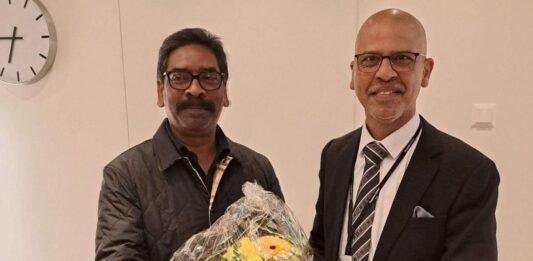 CM Hemant Soren reaches Switzerland