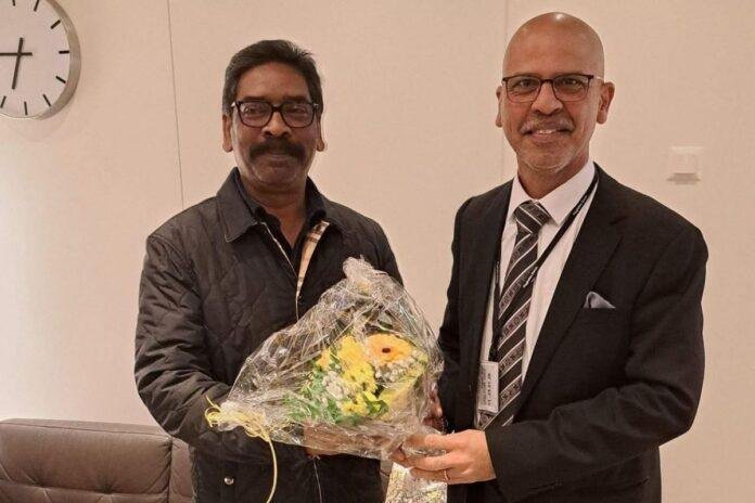 CM Hemant Soren reaches Switzerland