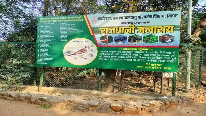 राजधानी जलाशय में गूंज रहा प्रवासी पक्षियों का कलरव, बढ़ी प्राकृतिक सुंदरता