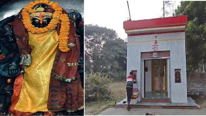 श्वेत नहीं काले पत्थरों से बनी है माँ सरस्वती की अष्टभुजी प्रतिमा, संतान और नौकरी की मन्नत पूरी होने को लेकर है काफी प्रसिद्धि