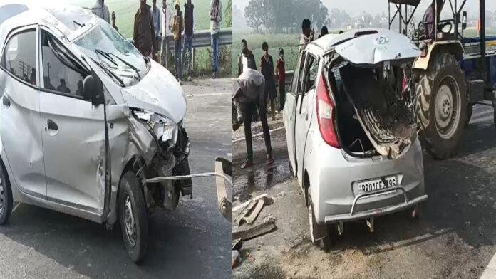 मोकामा बाईपास पर भीषण सड़क हादसा, 2 गाड़ियों में टक्कर, आधा दर्जन लोग घायल