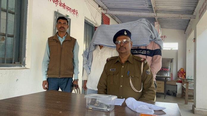 दहशत फैलाने के उद्देश्य से हथियार लेकर घूम रहे 2 युवक पुलिस के हत्थे चढ़े