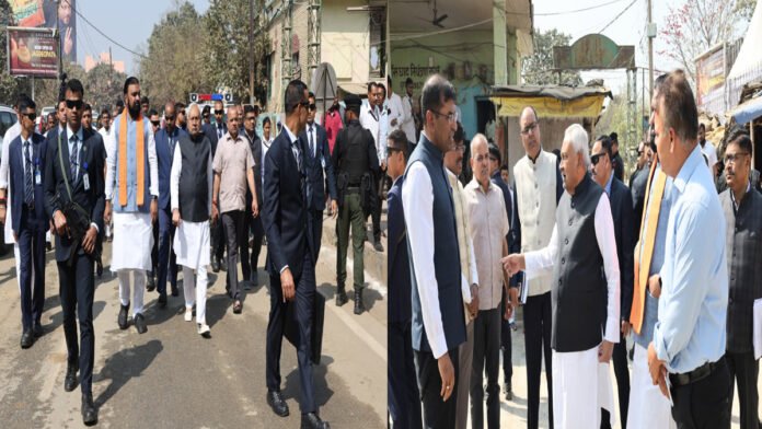 मुख्यमंत्री ने बांस घाट क्षेत्र में हो रहे निर्माण कार्य का किया निरीक्षण, अधिकारियों को दिए निर्देश