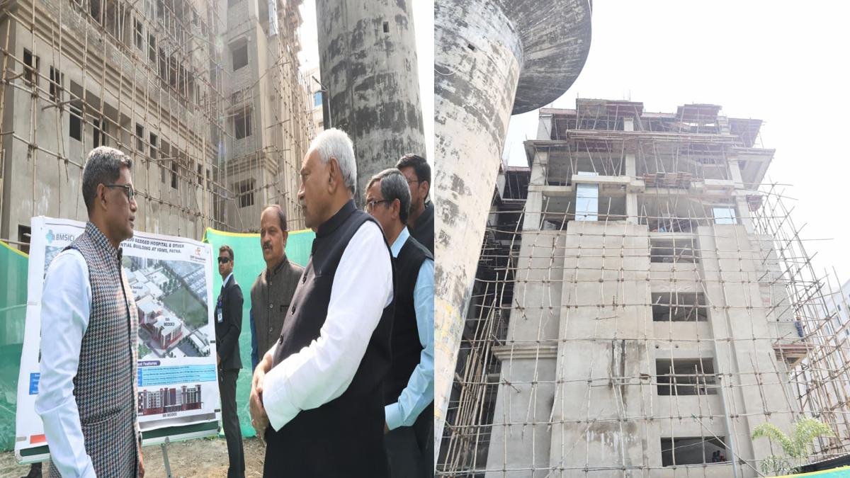 मुख्यमंत्री ने IGIMS में 1200 शैय्या के नए अस्पताल भवन सह आवसीय भवन के निर्माण कार्य का लिया जायजा | 22Scope News CM Inpe 2 22Scope News