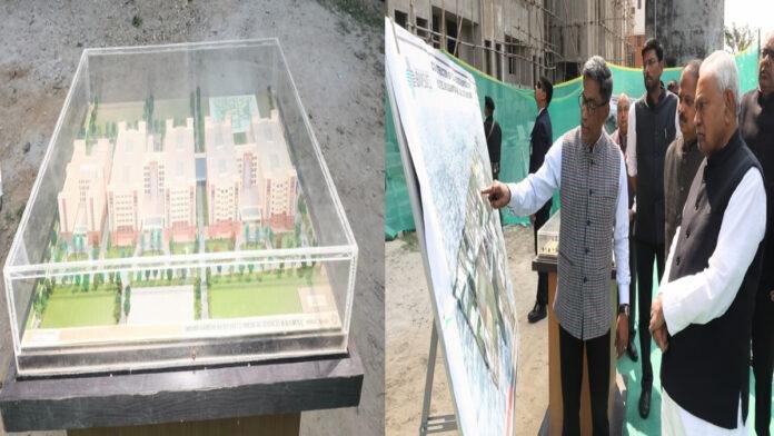 मुख्यमंत्री ने IGIMS में 1200 शैय्या के नए अस्पताल भवन सह आवसीय भवन के निर्माण कार्य का लिया जायजा