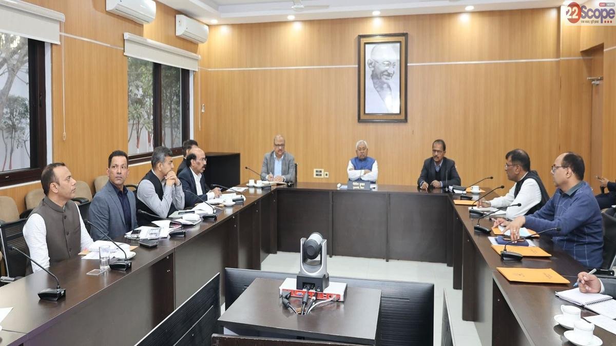 मुख्यमंत्री ने की 7 निश्चय पार्ट-3 के तहत 'समृद्ध उद्योग-सशक्त बिहार' के लिए किए जा रहे कार्यों की समीक्षा | 22Scope News CM Meeting 1 22Scope News