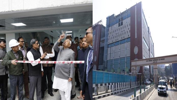 मुख्यमंत्री ने PMCH के पुनर्विकास व निर्माणाधीन कार्य का किया निरीक्षण, तेजी से पूर्ण करने का दिया निर्देश