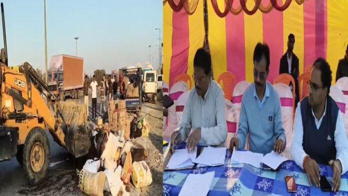 64 लाख की अवैध शराब पर चला बुलडोजर, 91 कांडों की जब्त सामग्री विनष्ट
