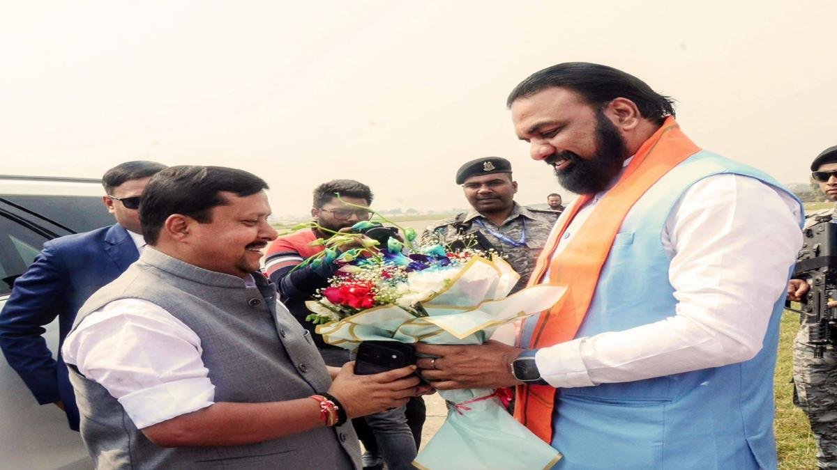 मिथिला की हृदय स्थली दरभंगा एयरपोर्ट पर BJP राष्ट्रीय अध्यक्ष का भव्य स्वागत | 22Scope News Nitin Samrat 22Scope News